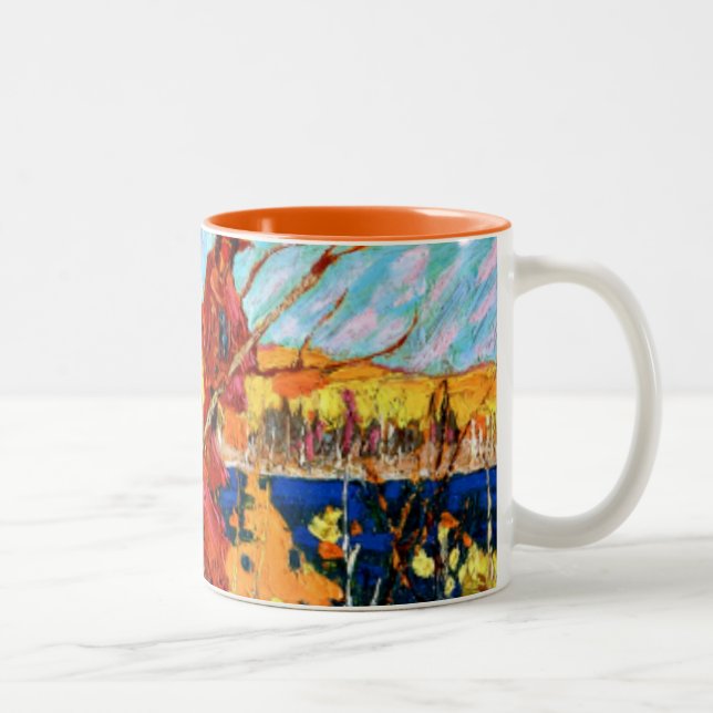 Tom Thomson - Herbstblätter Zweifarbige Tasse (Rechts)