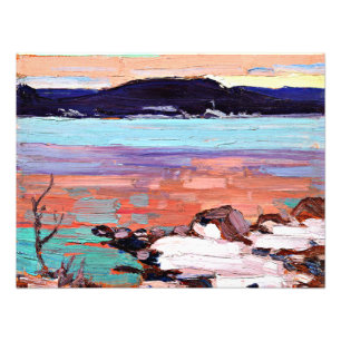 Tom Thomson - Landschaft mit Schnee Fotodruck
