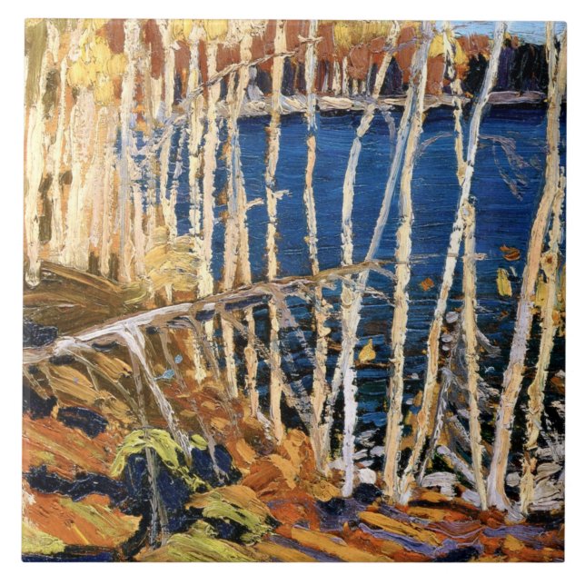 Tom Thomson malt, Blue Lake Fliese (Vorderseite)