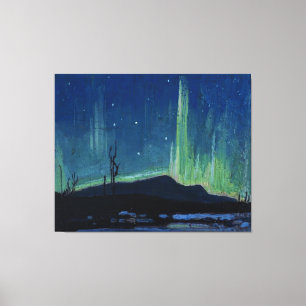 Tom Thomson - Northern Lights, berühmtes Kunstwer Leinwanddruck