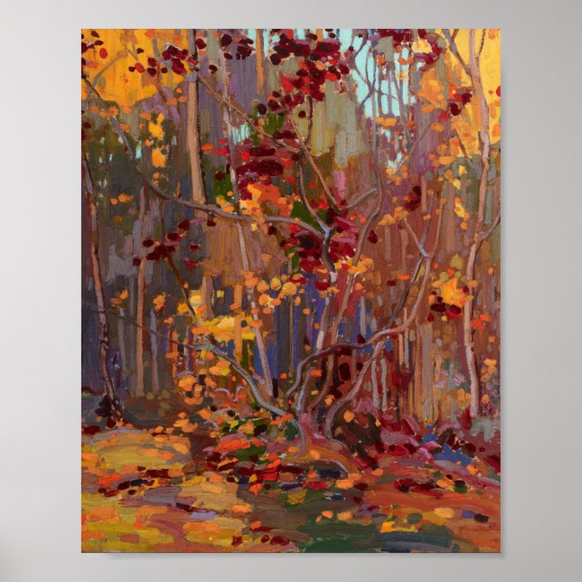 Tom Thomson Painting Maple Saplings Kanadisches La Poster (Vorne)
