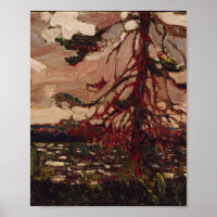Tom Thomson Painting Ragged Pine Ontario Landscape