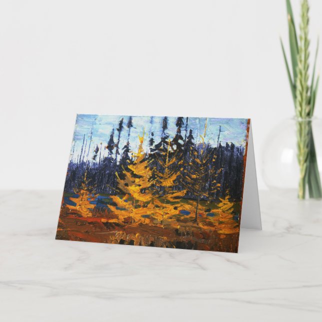 Tom Thomson Painting Tamaracks Canadian Wilderness Karte (Vorderseite)