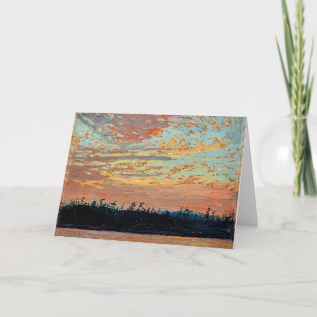 Tom Thomson - Sunset Sky Karte (Vorderseite)