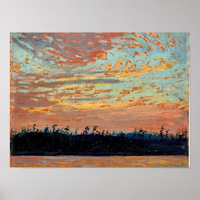 Tom Thomson - Sunset Sky Poster (Vorne)