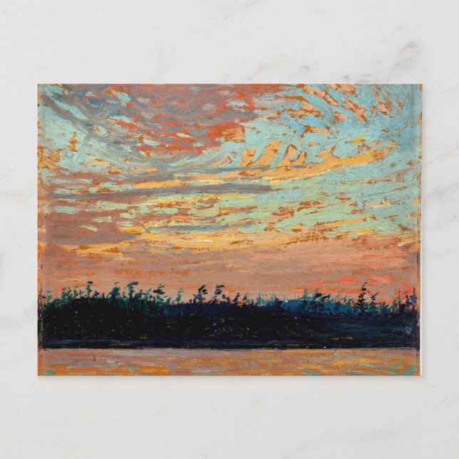 Tom Thomson - Sunset Sky Postkarte (Vorderseite)