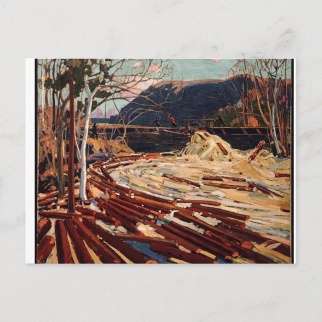Tom Thomson The Drive Canadian Logging Postkarte (Vorderseite)