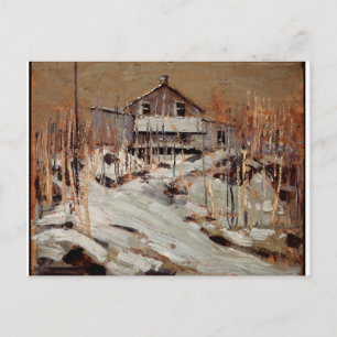 Tom Thomson Vintage kanadische Hütte Fraser's Lodg Postkarte