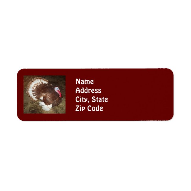 Tom Turkey Address Labels (Vorne)