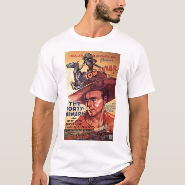 Tom Tyler 1932 Vintager Filmplakat T - Shirt (Vorderseite)