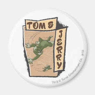 Tom und Jerry auf einem Tan-Sofa Magnet