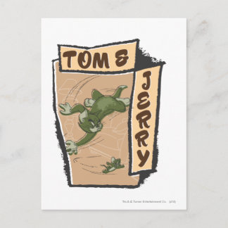 Tom und Jerry auf einem Tan-Sofa Postkarte