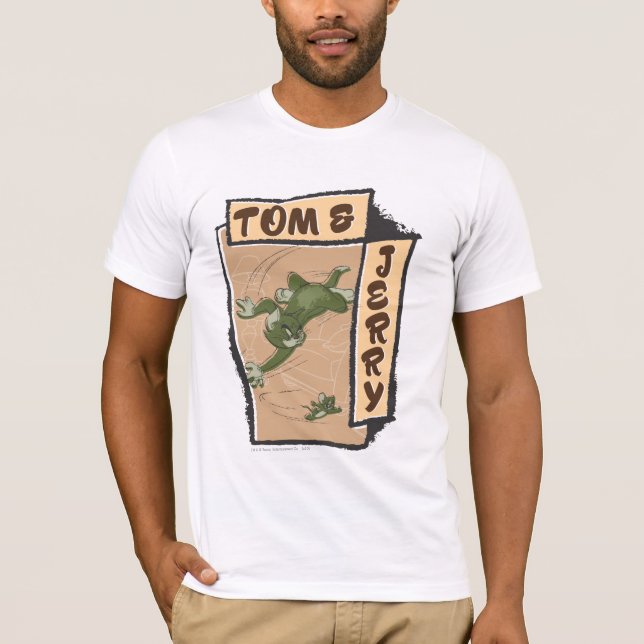 Tom und Jerry auf einem Tan-Sofa T-Shirt (Vorderseite)