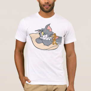 Tom und Jerry auf Kissen T-Shirt