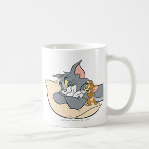 Tom und Jerry auf Kissen Tasse
