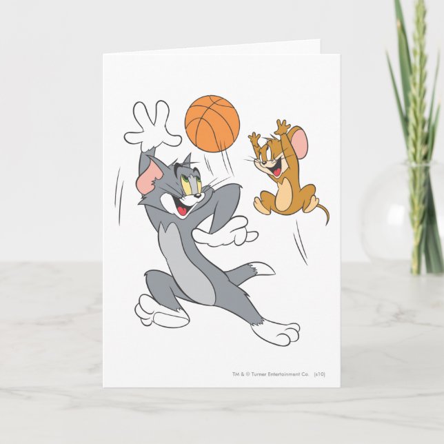 Tom und Jerry Basketball 1 Karte (Vorderseite)