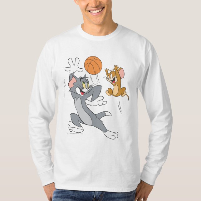 Tom und Jerry Basketball 1 T-Shirt (Vorderseite)