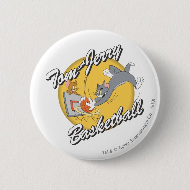 Tom und Jerry Basketball 2 Button (Vorderseite)