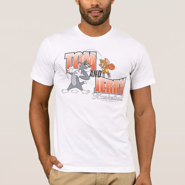 Tom und Jerry Basketball 3 T-Shirt (Vorderseite)