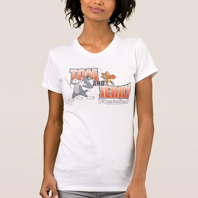 Tom und Jerry Basketball 3 T-Shirt (Vorderseite)