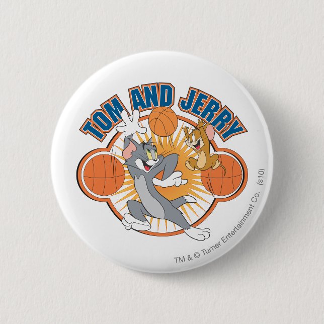 Tom und Jerry Basketball 4 Button (Vorderseite)