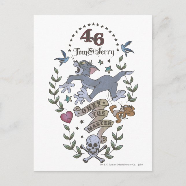 Tom und Jerry bey den Meister 2 Postkarte (Vorderseite)