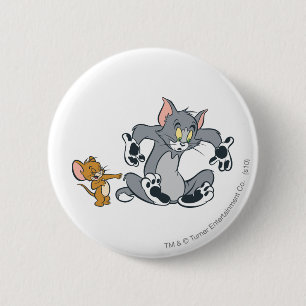 Tom und Jerry Black Paw Cat Button