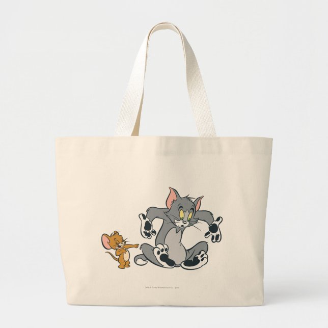 Tom und Jerry Black Paw Cat Jumbo Stoffbeutel (Vorne)