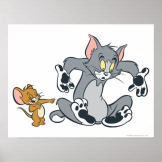 Tom und Jerry Black Paw Cat Poster