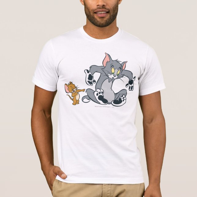 Tom und Jerry Black Paw Cat T-Shirt (Vorderseite)