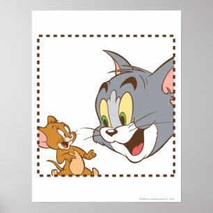 Tom und Jerry Briefmarke Poster