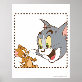 Tom und Jerry Briefmarke Poster
