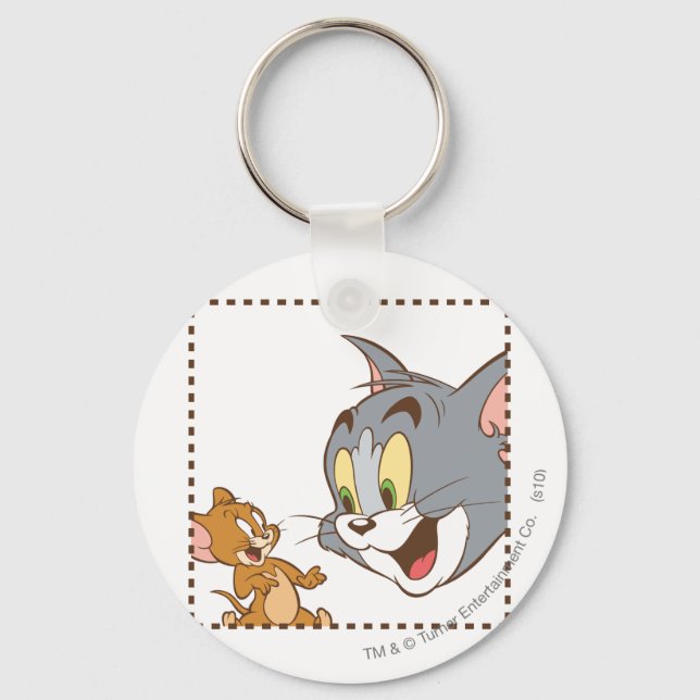 Tom und Jerry Briefmarke Schlüsselanhänger (Vorderseite)