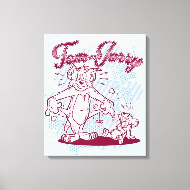 Tom und Jerry Broke Leinwanddruck (Vorderseite)