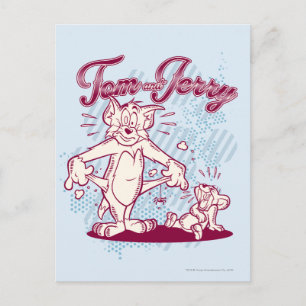 Tom und Jerry Broke Postkarte