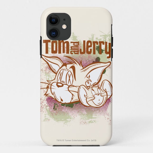 Tom und Jerry Brown und Green Case-Mate iPhone Hülle (Rückseite)