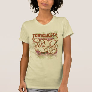 Tom und Jerry Brown und Green T-Shirt