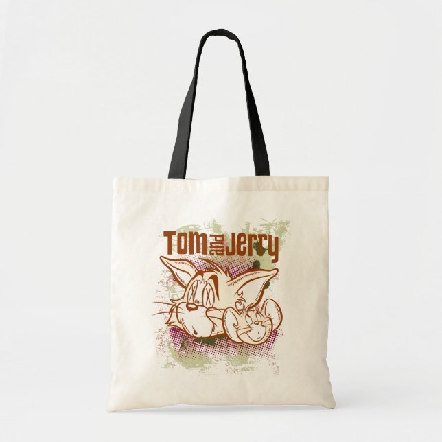 Tom und Jerry Brown und Green Tragetasche (Vorne)