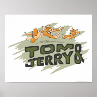 Tom und Jerry Chase Logo Poster