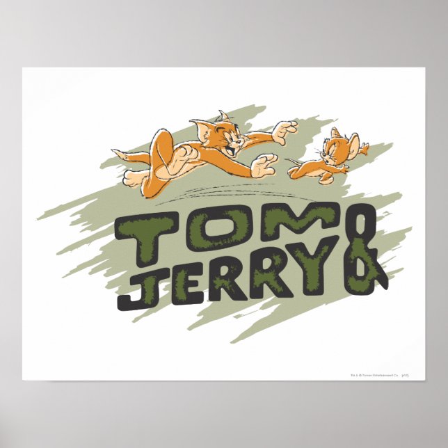 Tom und Jerry Chase Logo Poster (Vorne)