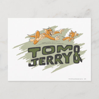 Tom und Jerry Chase Logo Postkarte