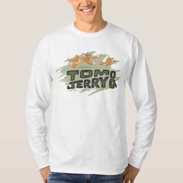 Tom und Jerry Chase Logo T-Shirt (Vorderseite)