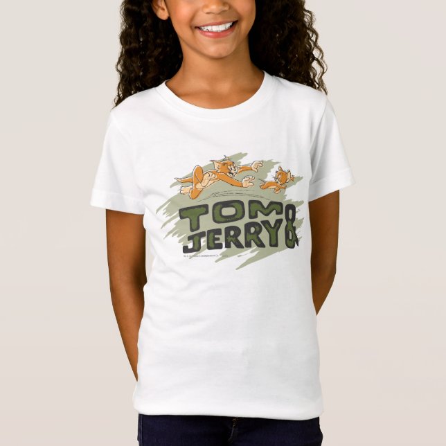 Tom und Jerry Chase Logo T-Shirt (Vorderseite)