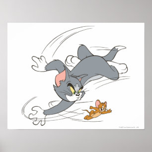 Tom und Jerry Chase Turn Poster