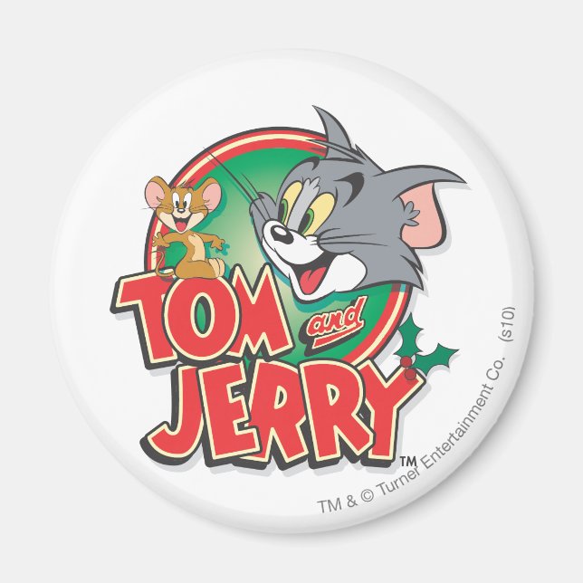 Tom und Jerry Classic Logo Magnet (Vorne)