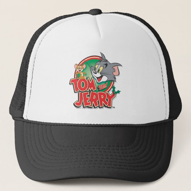 Tom und Jerry Classic Logo Truckerkappe (Vorderseite)