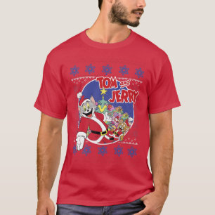 Tom und Jerry Classic Weihnachten hässlich Sweater T-Shirt