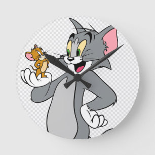 Tom und Jerry Clock Runde Wanduhr