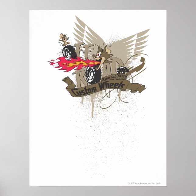Tom und Jerry Custome Wheels Poster (Vorne)