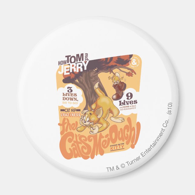 Tom und Jerry die Katzen, die ich-Ouch Magnet (Vorne)